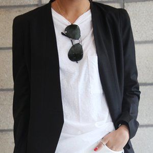 Zara Basic Black Women Blazer